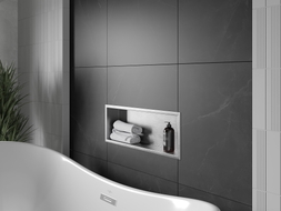 Mexen X-Wall-R 60 x 20 cm-es, peremes fali beépített polc, inox - 1910602010