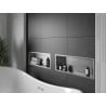 Mexen X-Wall-R fürdőszoba süllyesztett polc kerettel 60 x 20 cm, inox - 1910602010