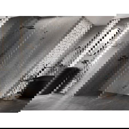 Mexen Lunar-B cabină de duș pivotantă stânga 80 x 80 cm, transparentă, gri pistol periat - 832-080-080-66-00-L