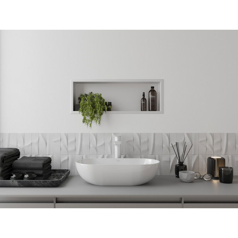 Mexen X-Wall-R raft de nișă cu margine 60 x 20 cm, alb - 1920602010