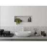 Mexen X-Wall-R falszok polc peremmel 60 x 20 cm, fehér - 1920602010