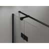 Mexen Mist H T cabină duș cu ușa stângă 85 x 95 cm, transparent, negru - 8A5T-085-095-70-00-L