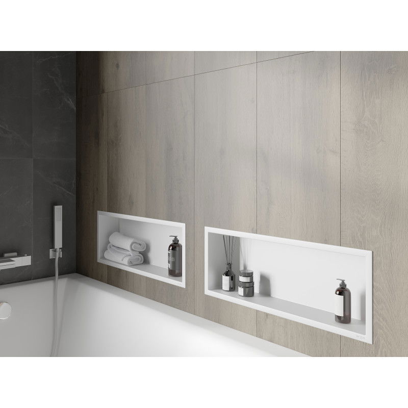 Mexen X-Wall-R falszok polc peremmel 60 x 20 cm, fehér - 1920602010