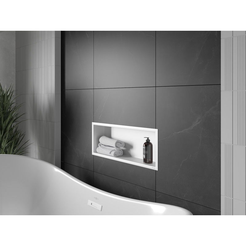 Mexen X-Wall-R raft de nișă cu margine 60 x 20 cm, alb - 1920602010