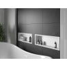 Mexen X-Wall-R raft de încastrare cu flanșă 60 x 20 cm, Albă - 1920602010