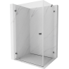 Mexen Lunar-B cabină de duș cu deschidere stânga 85 x 80 cm, transparent, gri armat șlefuit - 832-085-080-66-00-L