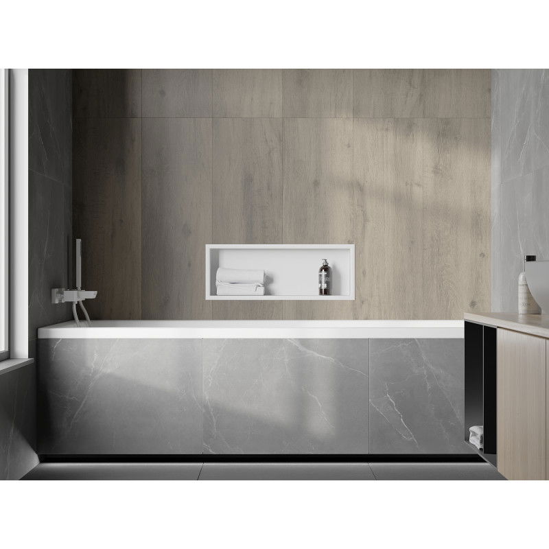 Mexen X-Wall-R falszok polc peremmel 60 x 20 cm, fehér - 1920602010