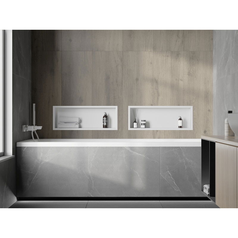 Mexen X-Wall-R falszok polc peremmel 60 x 20 cm, fehér - 1920602010