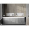 Mexen X-Wall-R raft de încastrare cu flanșă 60 x 20 cm, Albă - 1920602010
