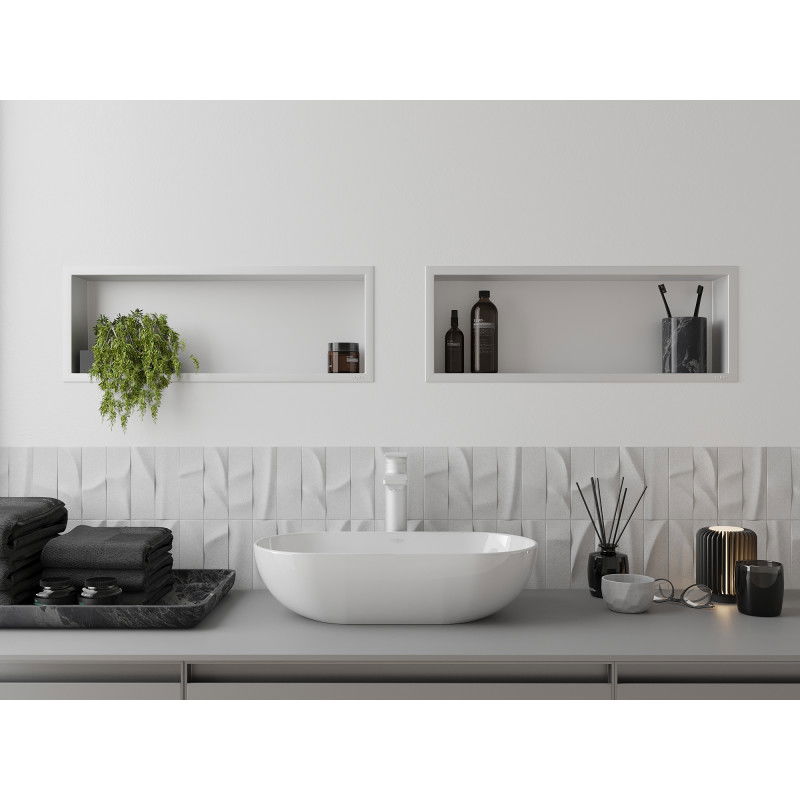 Mexen X-Wall-R raft de nișă cu margine 60 x 20 cm, alb - 1920602010