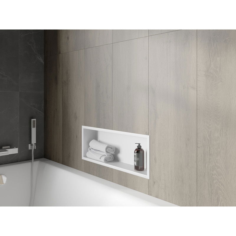 Mexen X-Wall-R raft de nișă cu margine 60 x 20 cm, alb - 1920602010