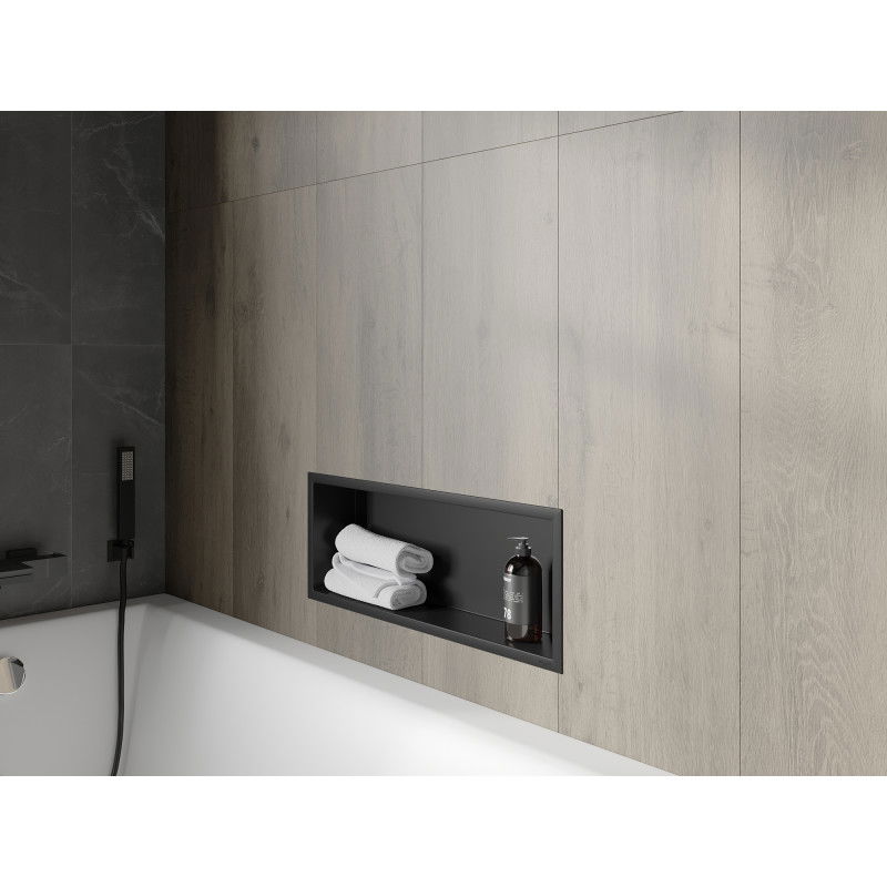 Mexen X-Wall-R falcolt polc peremmel 60 x 20 cm, fekete - 1970602010