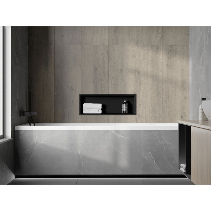 Mexen X-Wall-R falcolt polc peremmel 60 x 20 cm, fekete - 1970602010