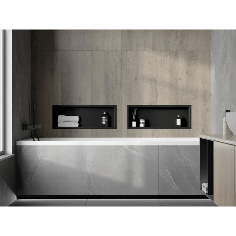 Mexen X-Wall-R falcolt polc peremmel 60 x 20 cm, fekete - 1970602010