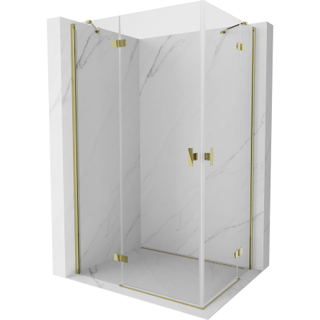 Mexen Mist H Duo kabin zuhany ajtó 120 x 85 cm, átlátszó, arany - 8A5-120L-085P-50-00