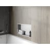 Mexen X-Wall-R fürdőszoba süllyesztett polc kerettel 60 x 30 cm, inox - 1910603010