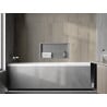 Mexen X-Wall-R raft de încastrare cu flanșă 60 x 30 cm, inox - 1910603010