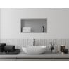 Mexen X-Wall-R raft de încastrare cu flanșă 60 x 30 cm, inox - 1910603010