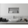 Mexen X-Wall-R raft în nișă cu flanșă 60 x 30 cm, inox - 1910603010