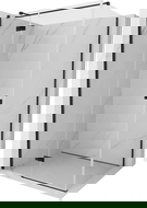 Mexen Mist-H T cabină de duș pivotantă stânga 85 x 120 cm, transparentă, neagră - 8A5T-085-120-70-00-L