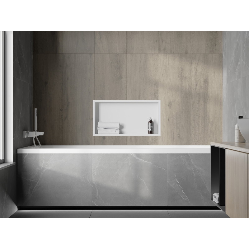 Mexen X-Wall-R raft încastrat cu bordură 60 x 30 cm, alb - 1920603010