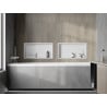 Mexen X-Wall-R raft de încastrare cu flanșă 60 x 30 cm, Albă - 1920603010