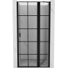 Mexen Mist ușă de duș batantă dreapta 100 cm, grilaj negru, negru - 8A4-100-000-70-77-P