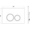 Mexen Tex 01 buton de spălare, gun gray periat - 6101-12