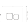 Mexen Tex 03 buton de spălare, gun gray periat - 6103-12