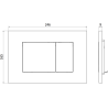 Mexen Tex 02 buton de spălare, negru mat - 6102-02