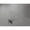 Mexen Lunar-B cabina de duș cu ușă batantă stânga 100 x 80 cm, transparentă, gri pistol periat - 832-100-080-66-00-L