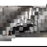 Cabină de duș Mexen Lunar-B cu deschidere dreapta 95 x 70 cm, transparentă, gri armă periat - 832-095-070-66-00-P