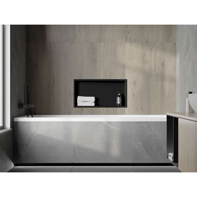 Mexen X-Wall-R poliță de nișă cu flanșă 60 x 30 cm, neagră - 1970603010