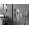Mexen X-Wall-R 60 x 30 cm-es süllyesztett polc peremmel és polccal, inox - 1910603010S