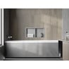 Mexen X-Wall-R fürdőszoba süllyesztett polc kerettel és polccal 60 x 30 cm, inox - 1910603010S