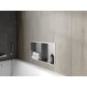 Mexen X-Wall-R falpolc peremmel és polccal 60 x 30 cm, inox - 1910603010S