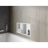 Mexen X-Wall-R fürdőszoba süllyesztett polc kerettel és polccal 60 x 30 cm, Fehér - 1920603010S