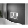 Mexen X-Wall-R beépített polc peremmel és polccal 60 x 30 cm, fehér - 1920603010S