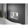 Mexen X-Wall-R fülkés polc peremmel és polccal 60 x 30 cm, fehér - 1920603010S