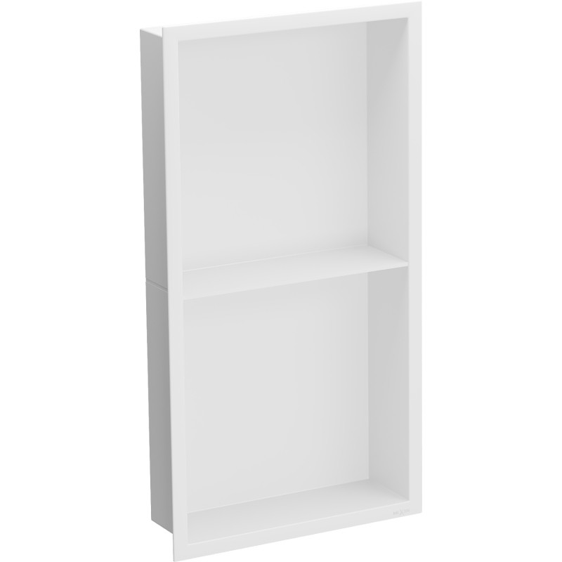 Mexen X-Wall-R niche polc peremmel és polccal 60 x 30 cm, fehér - 1920603010S