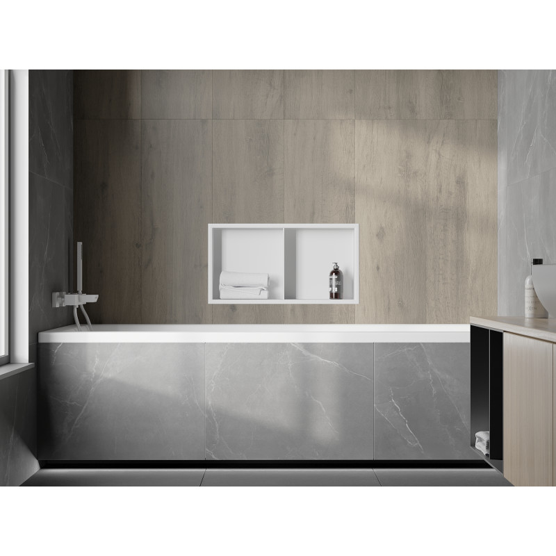 Mexen X-Wall-R raft încastrat cu flanșă și poliță 60 x 30 cm, albă - 1920603010S