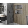Mexen X-Wall-R fürdőszoba süllyesztett polc kerettel 75 x 30 cm, inox - 1910753010