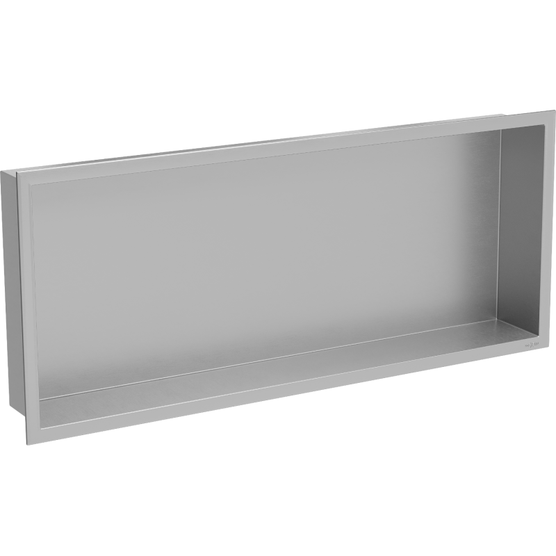 Mexen X-Wall-R fürdőszoba süllyesztett polc kerettel 75 x 30 cm, inox - 1910753010