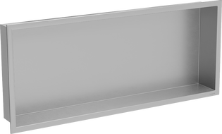 Mexen X-Wall-R fürdőszoba süllyesztett polc kerettel 75 x 30 cm, inox - 1910753010