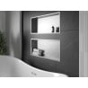 Mexen X-Wall-R raft de încastrare cu flanșă 75 x 30 cm, inox - 1910753010