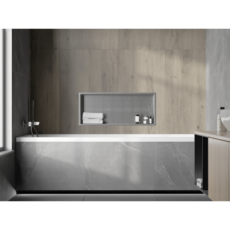 Mexen X-Wall-R fali polc gallérral 75 x 30 cm, inox - 1910753010
