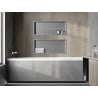 Mexen X-Wall-R raft de încastrare cu flanșă 75 x 30 cm, inox - 1910753010