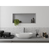 Mexen X-Wall-R raft nișă cu flanșă 75 x 30 cm, inox - 1910753010