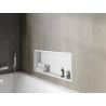 Mexen X-Wall-R fürdőszoba süllyesztett polc kerettel 75 x 30 cm, Fehér - 1920753010