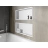 Mexen X-Wall-R raft de încastrare cu flanșă 75 x 30 cm, Albă - 1920753010